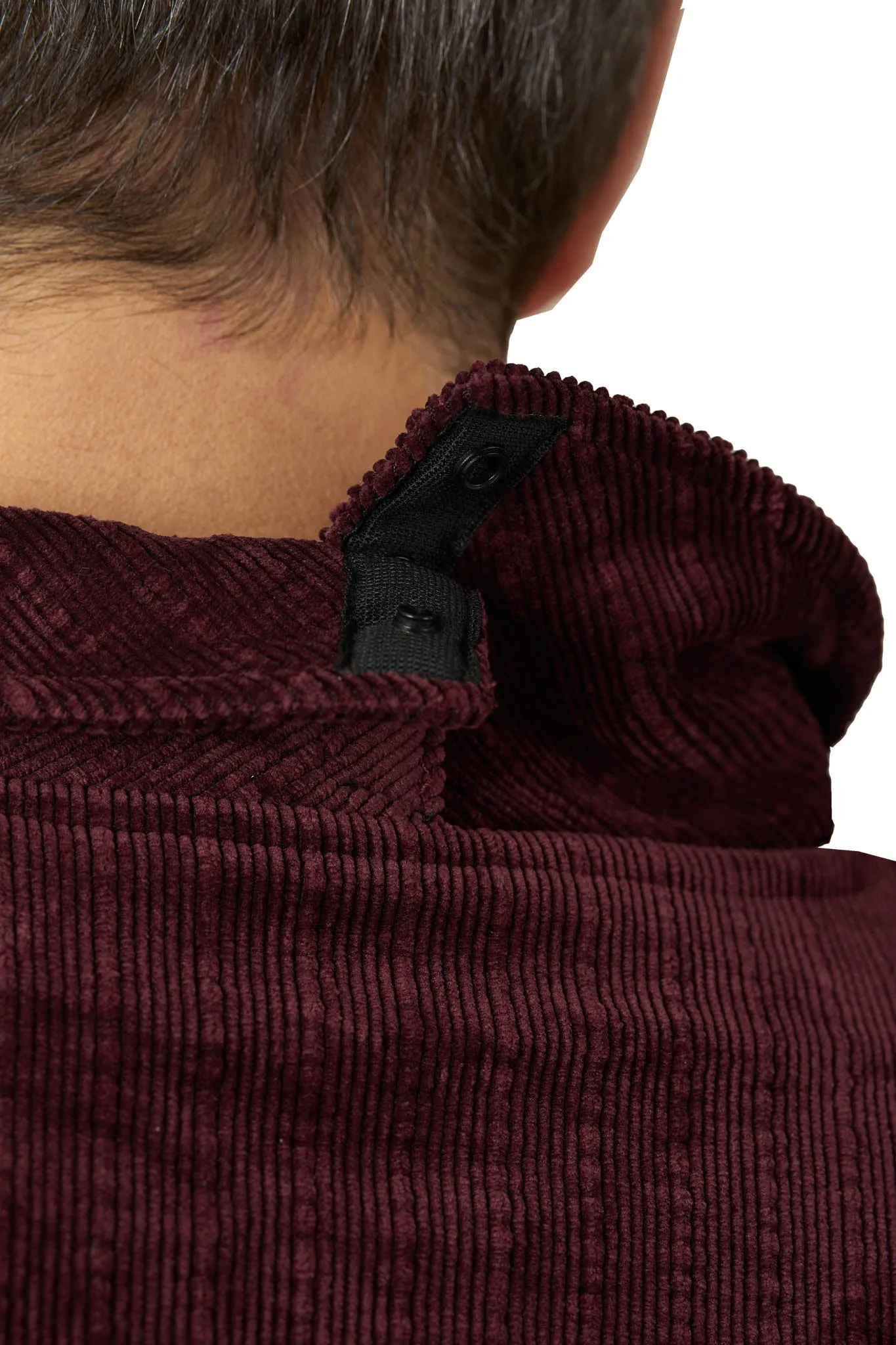 Long-Sleeved Adaptive Polo Shirt - Thomas | Burgundy