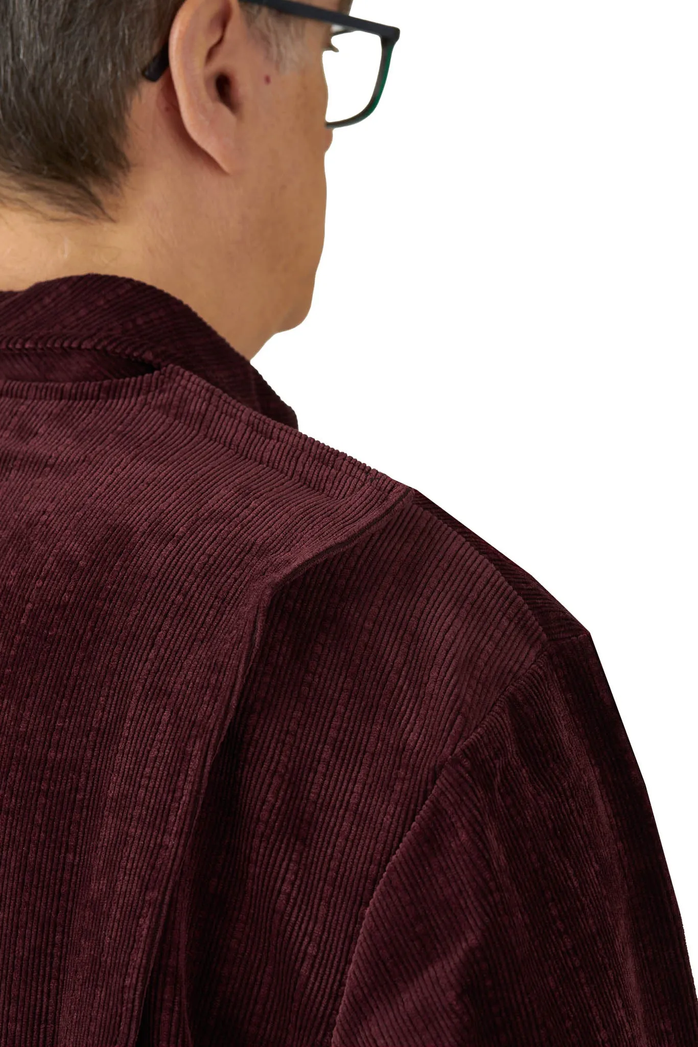 Long-Sleeved Adaptive Polo Shirt - Thomas | Burgundy