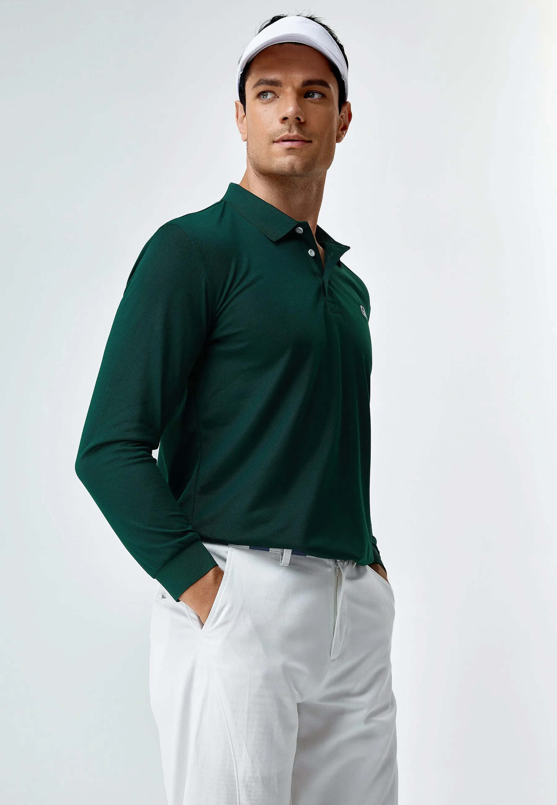 Long Sleeves Tencel Polo