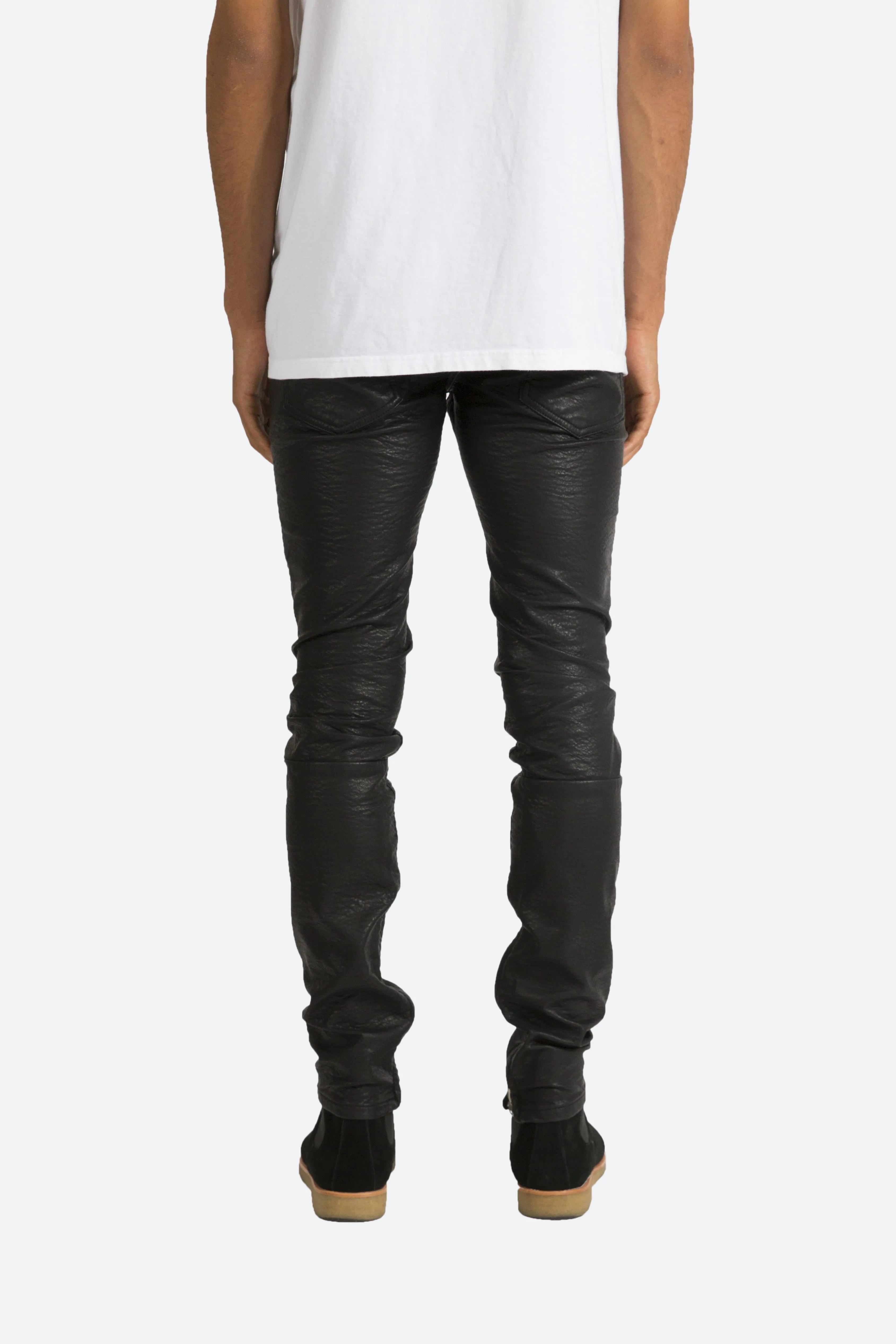 M134 Leather Pants - Black