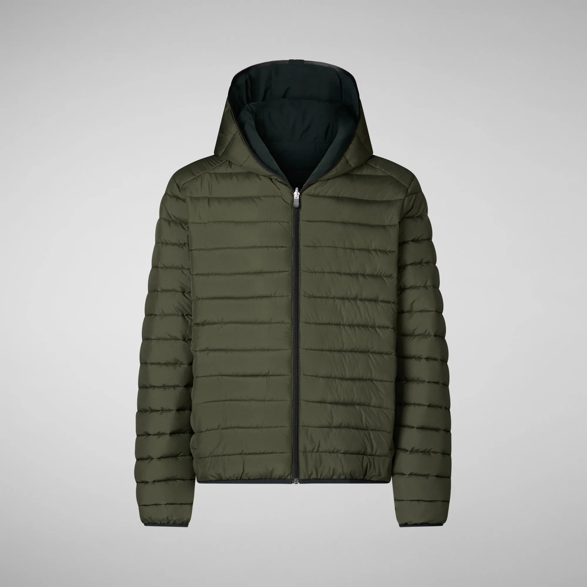 Man's animal free jacket Ezra in green black