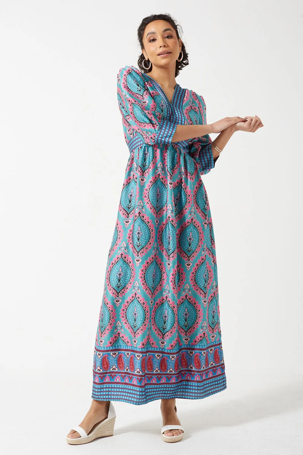 Marc Angelo Long Sleeved Maxi Dress