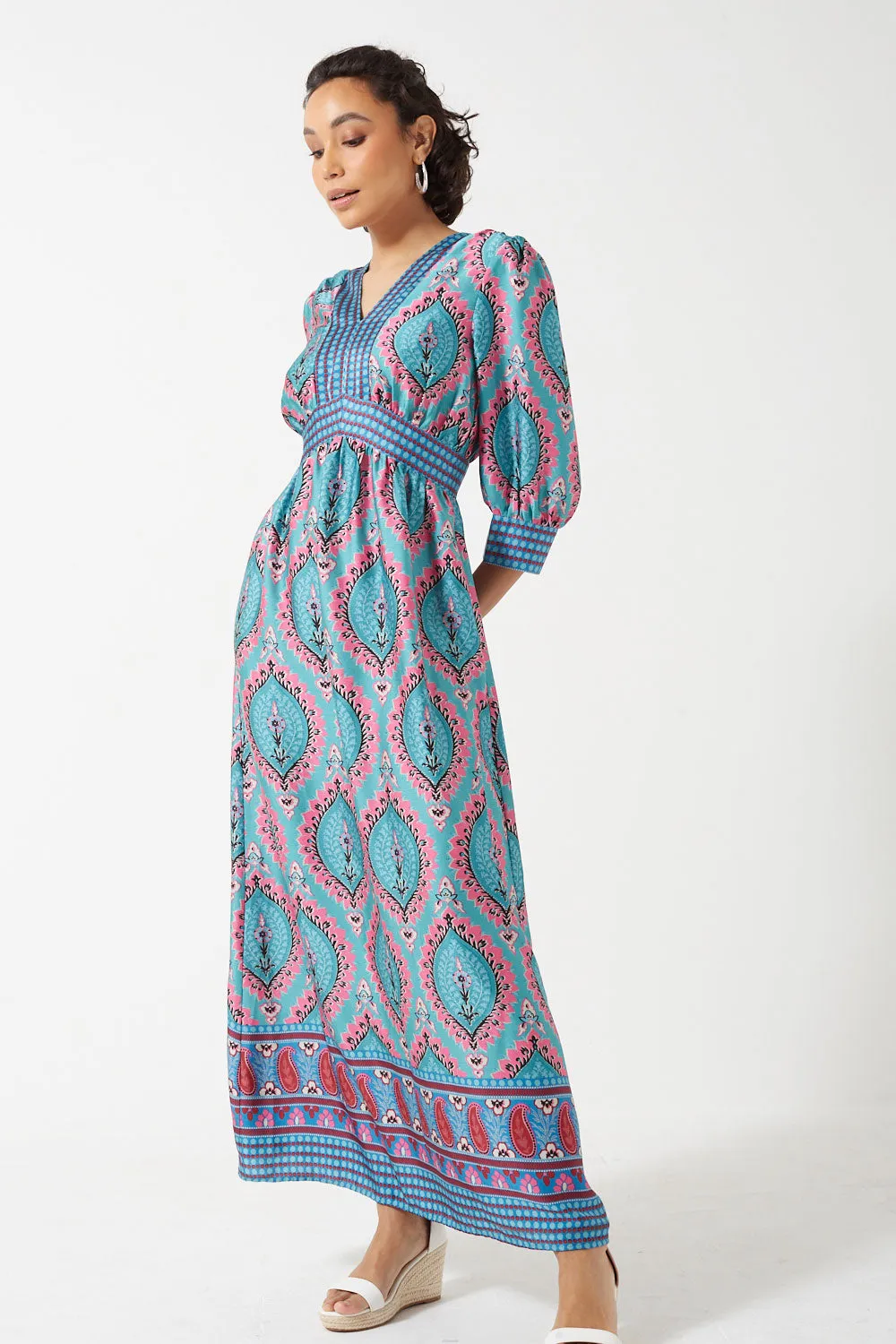 Marc Angelo Long Sleeved Maxi Dress