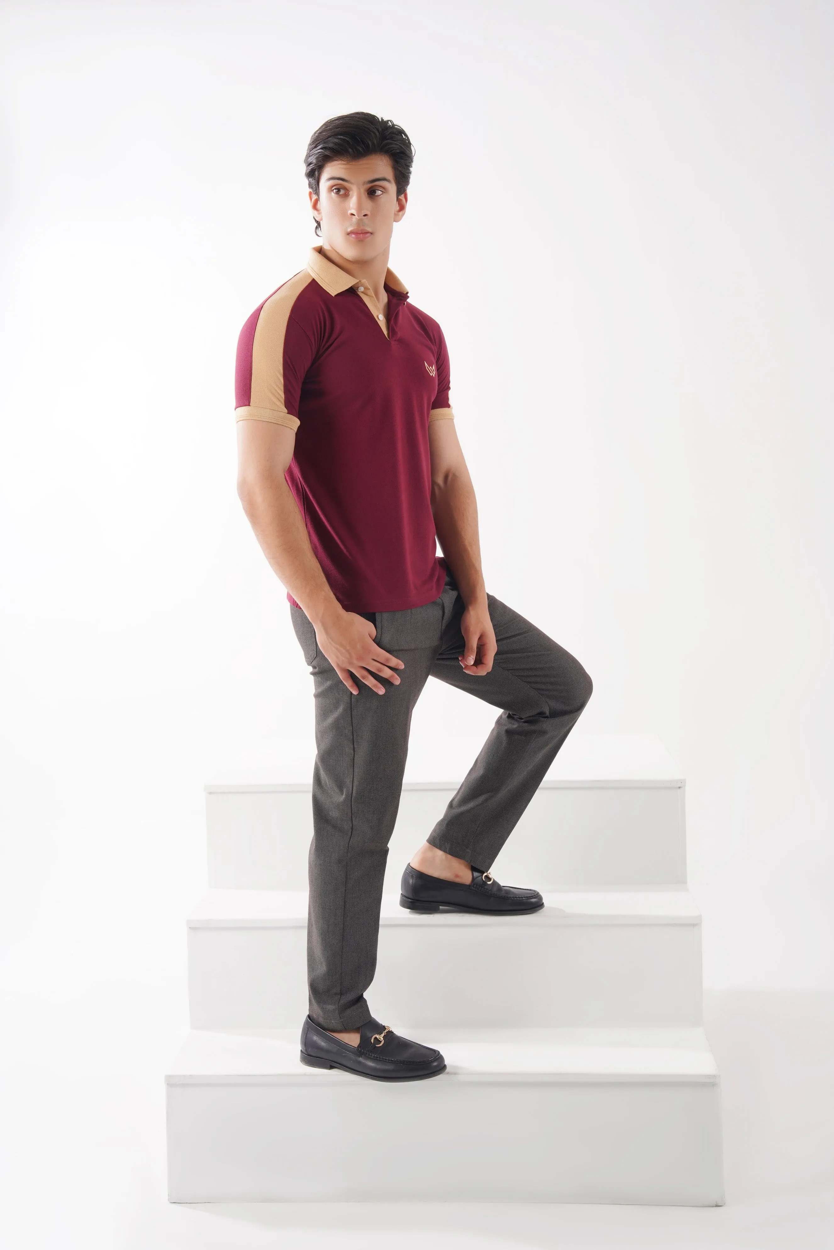 Maroon Elegance Polo