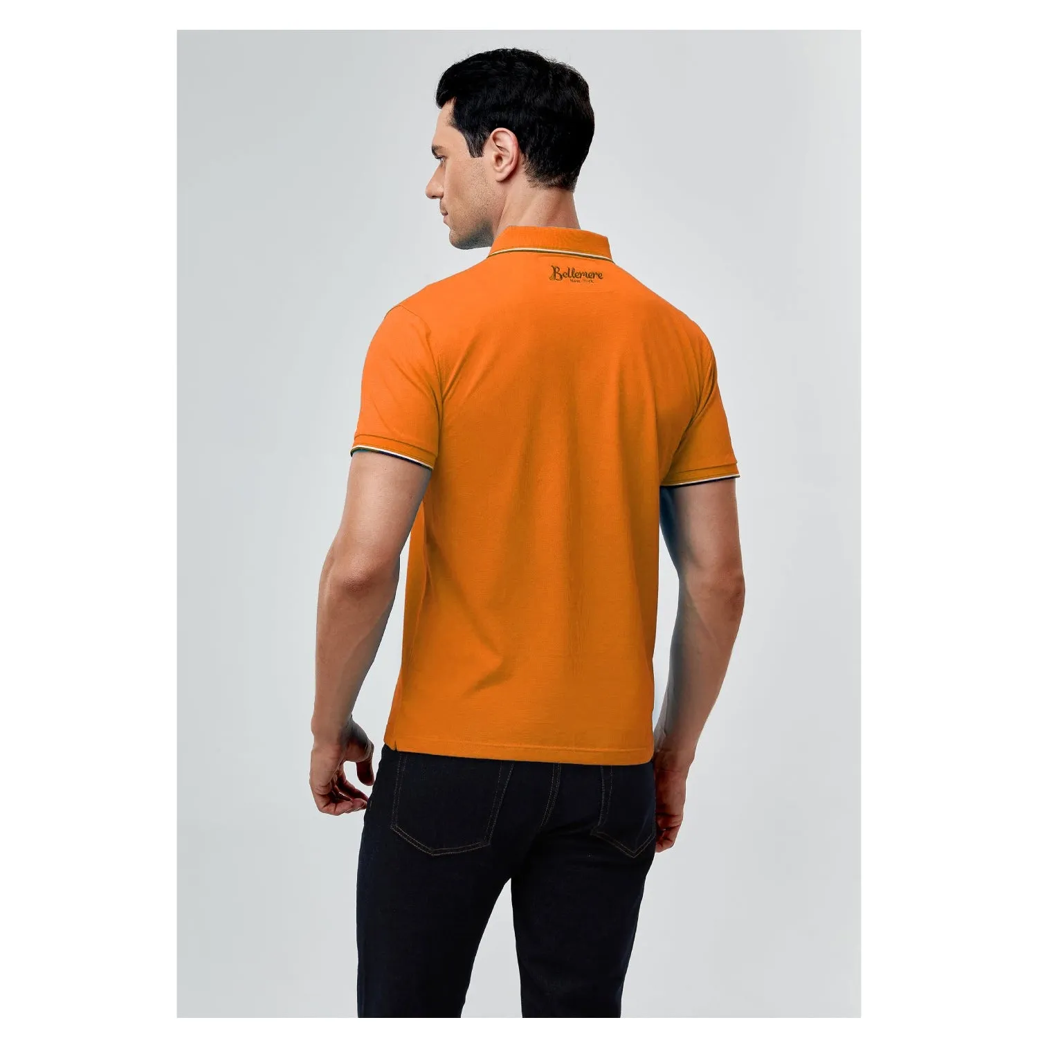 Men Silk Cotton Polo