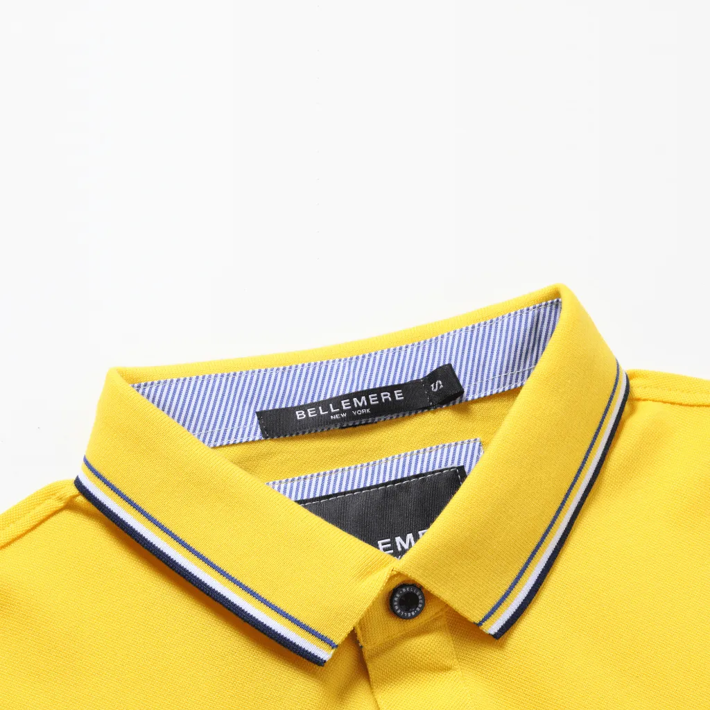 Men Silk Cotton Polo