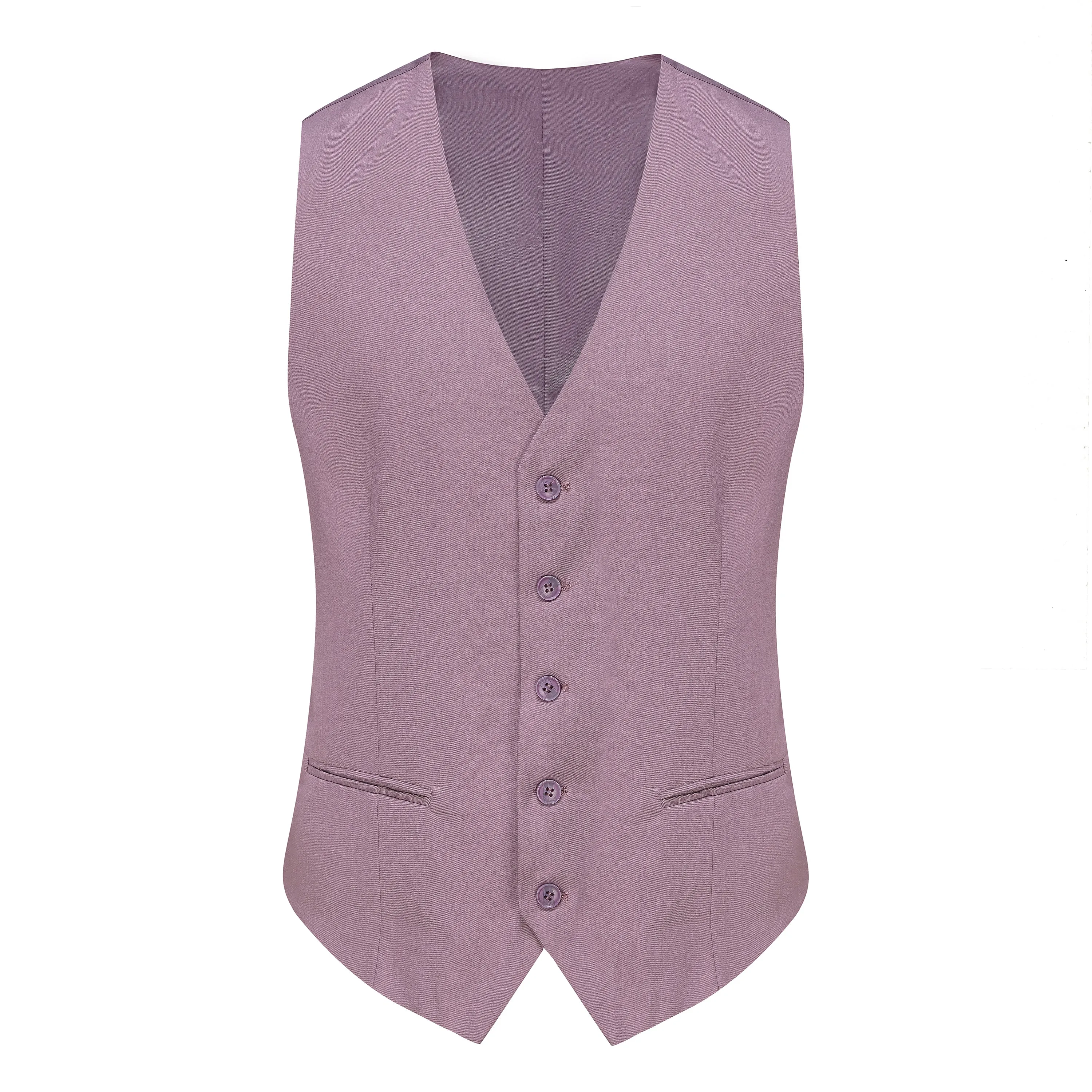 Men's 3-Piece Classic Fit Performance Stretch Suit (LT BEIGE, LILAC, ROSE)