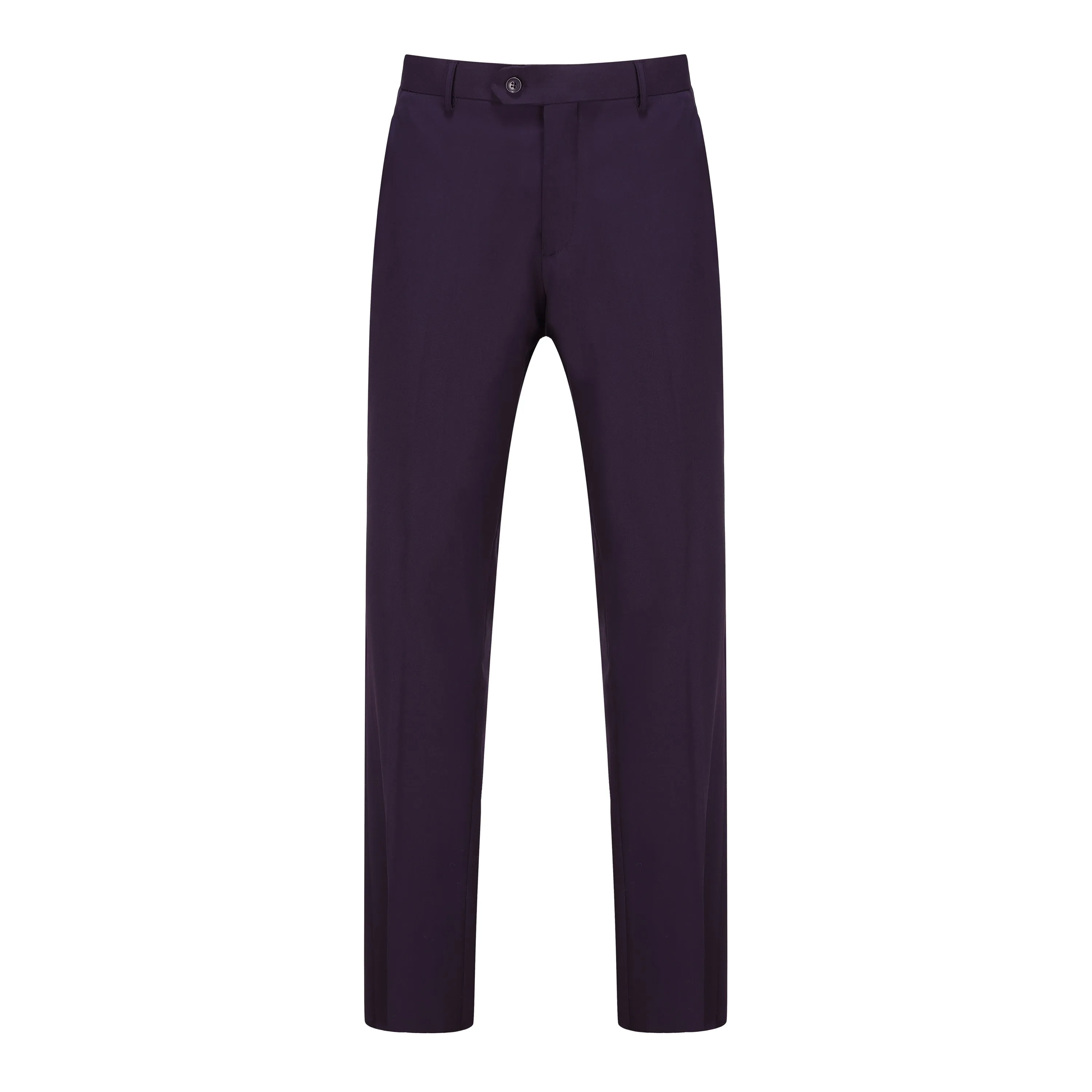 Men's 3-Piece Classic Fit Performance Stretch Suit (NAVY, PLUM)