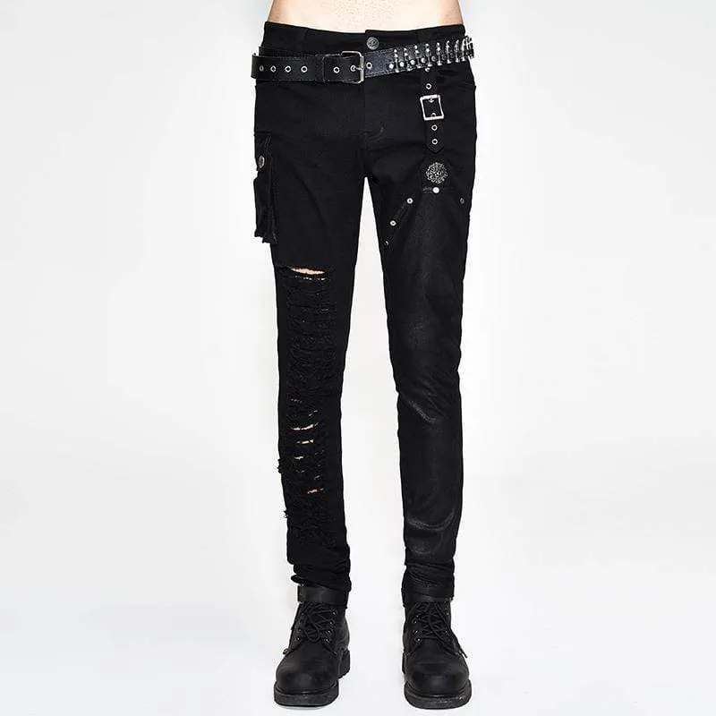 Men's Distressed Grunge Jeans