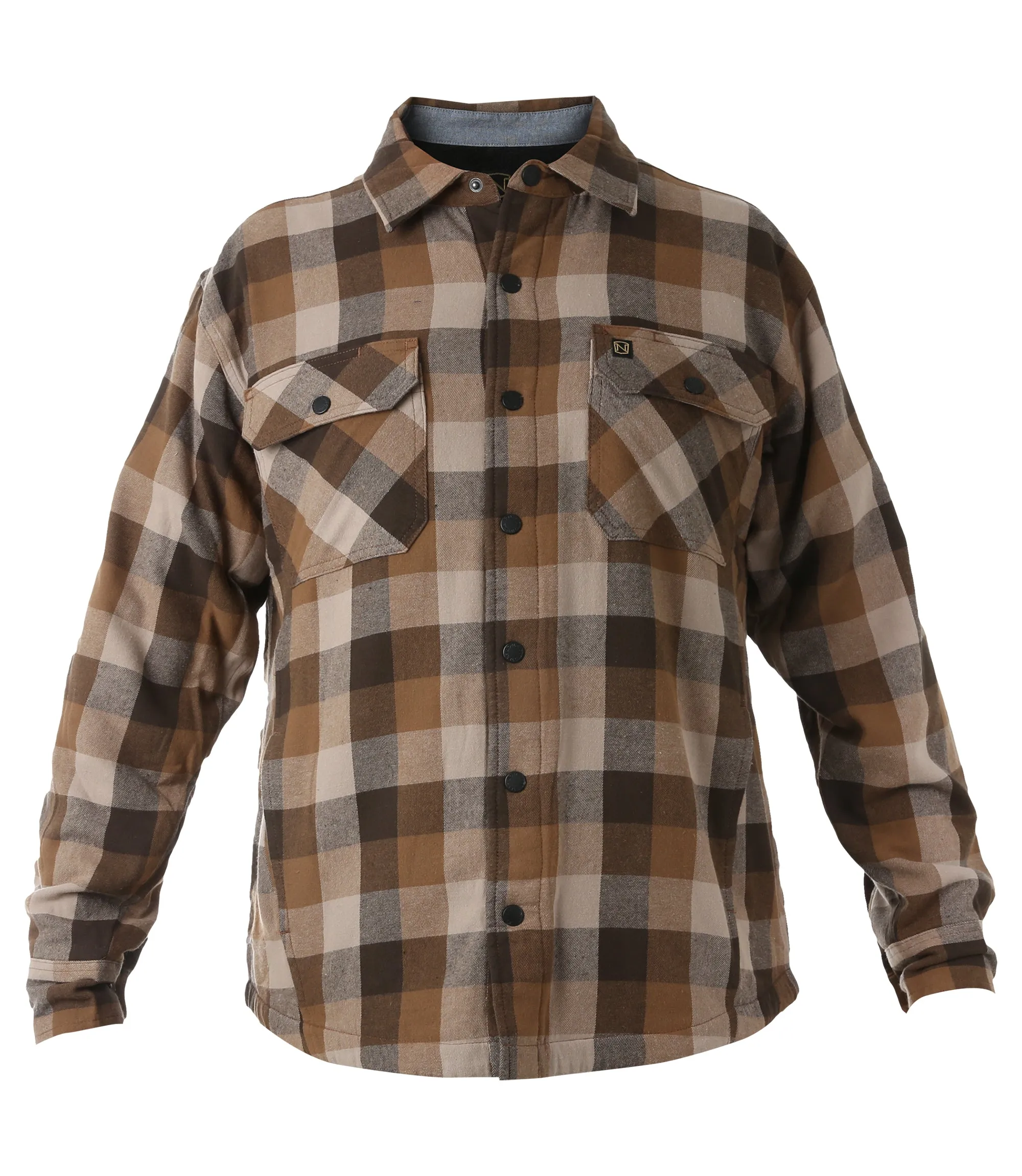 Men's Fleece Lined Flannel Shirt Jacket