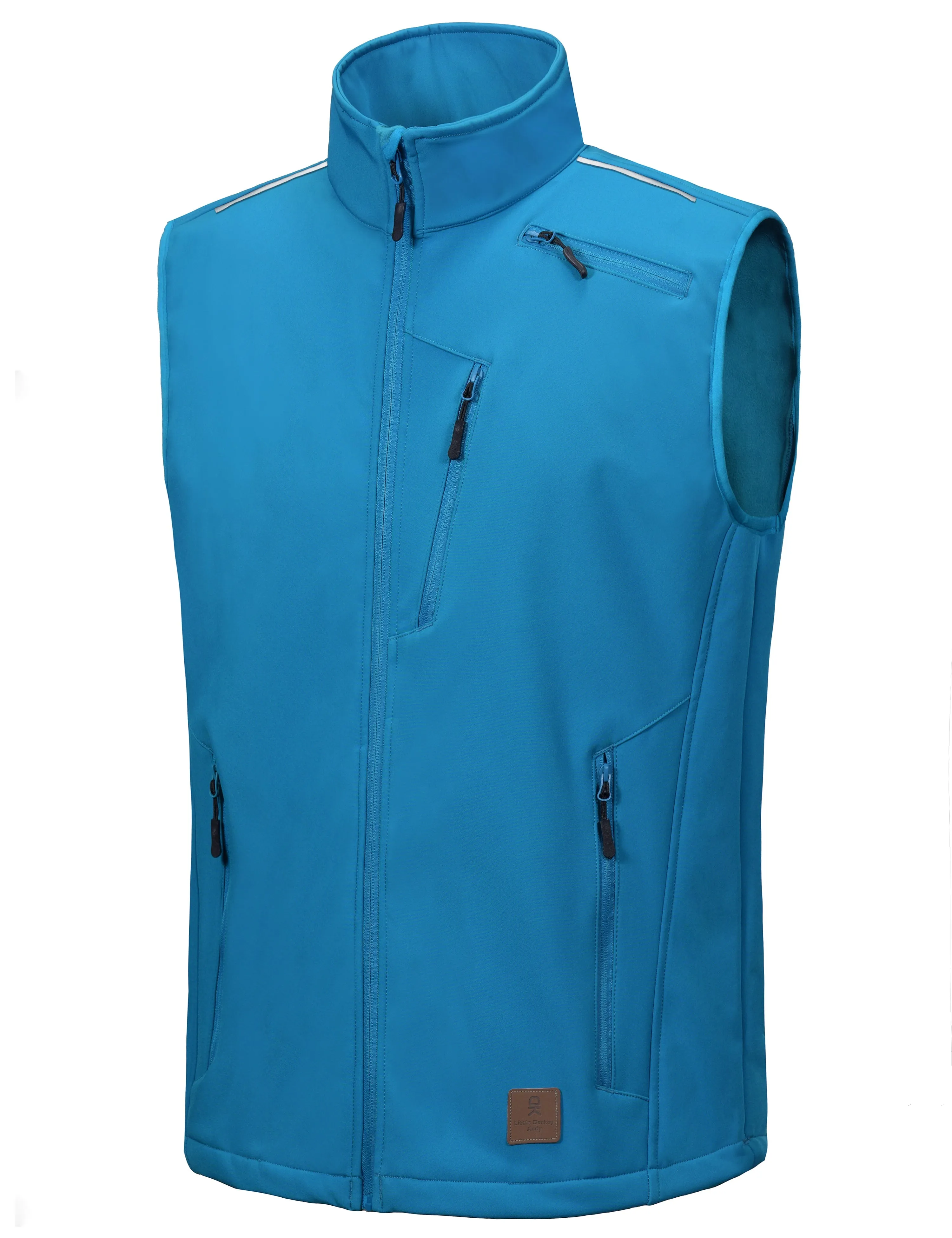 Men's Fleece Lined Softshell Hiking Golf Vest