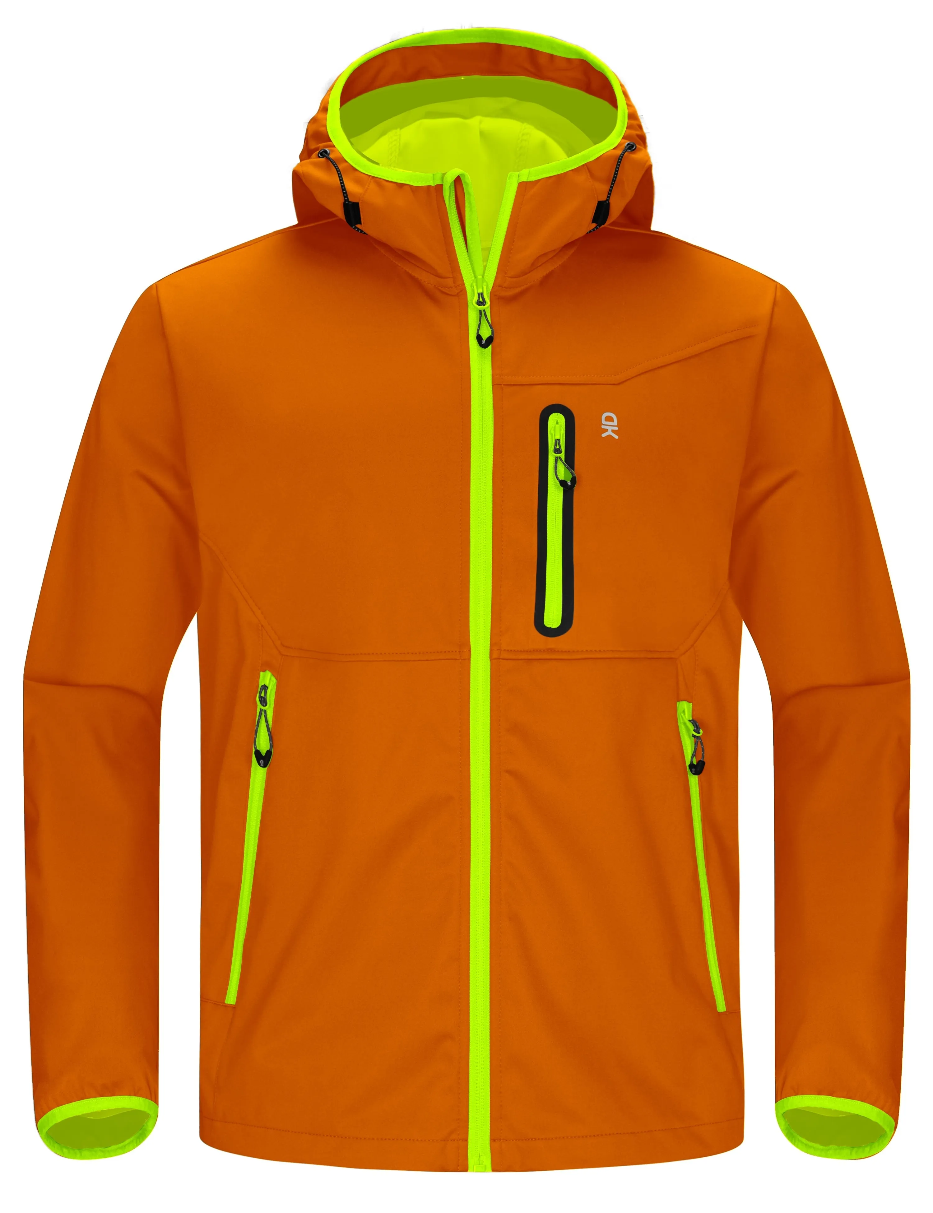 Men's Lightweight Hooded Hiking Softshell Jacket