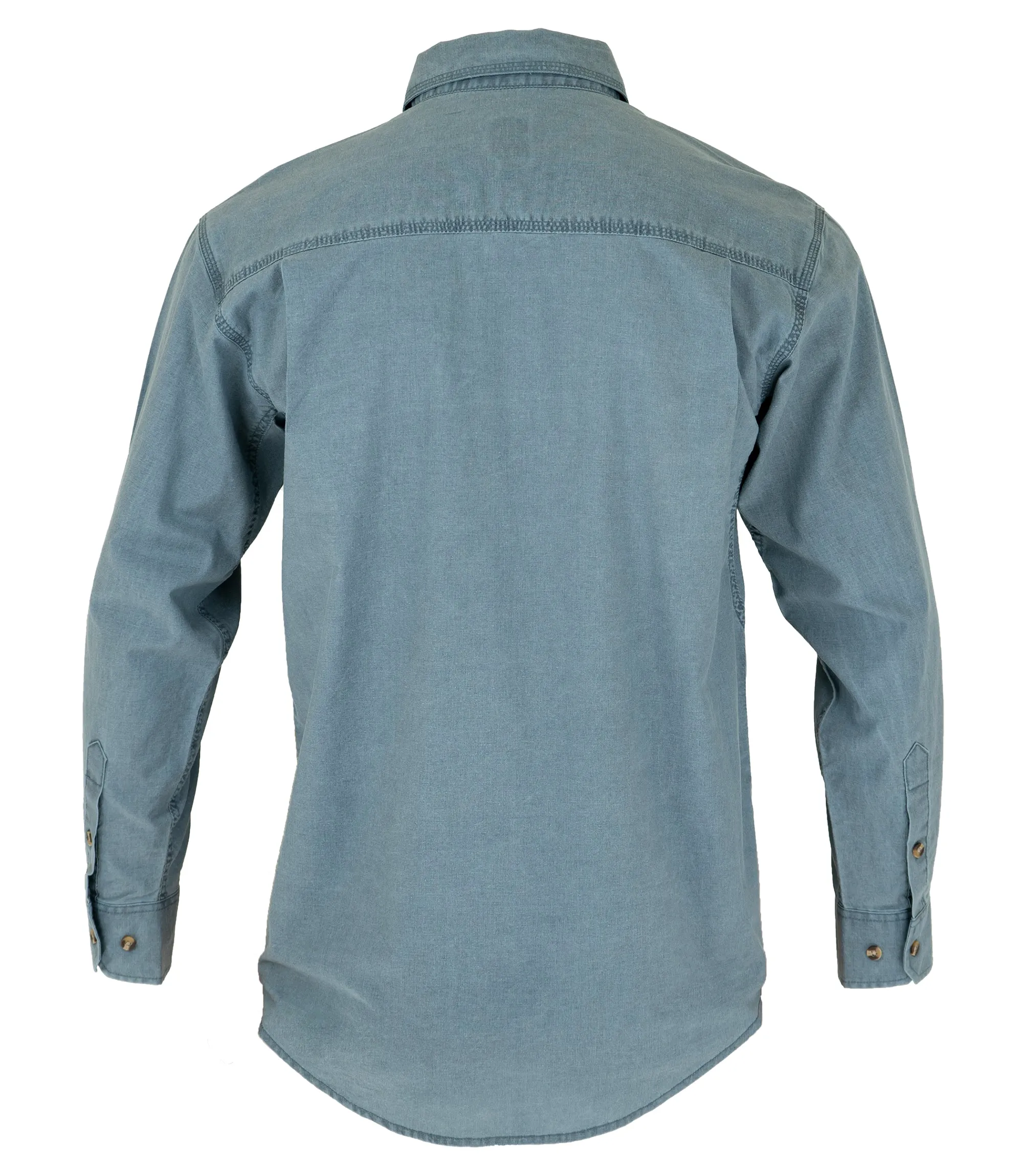 Men's Long Sleeve Weathered Work Shirt