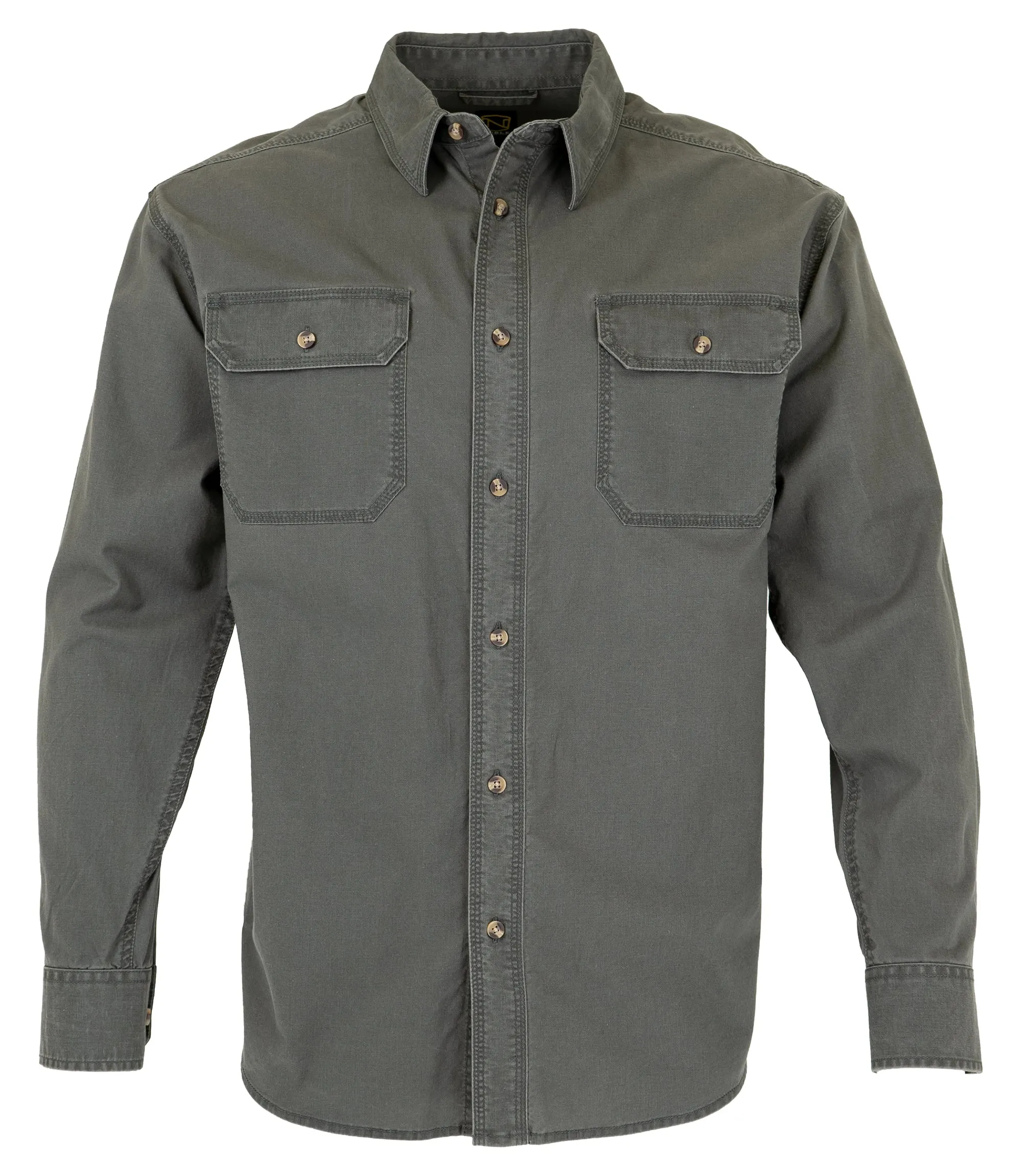 Men's Long Sleeve Weathered Work Shirt