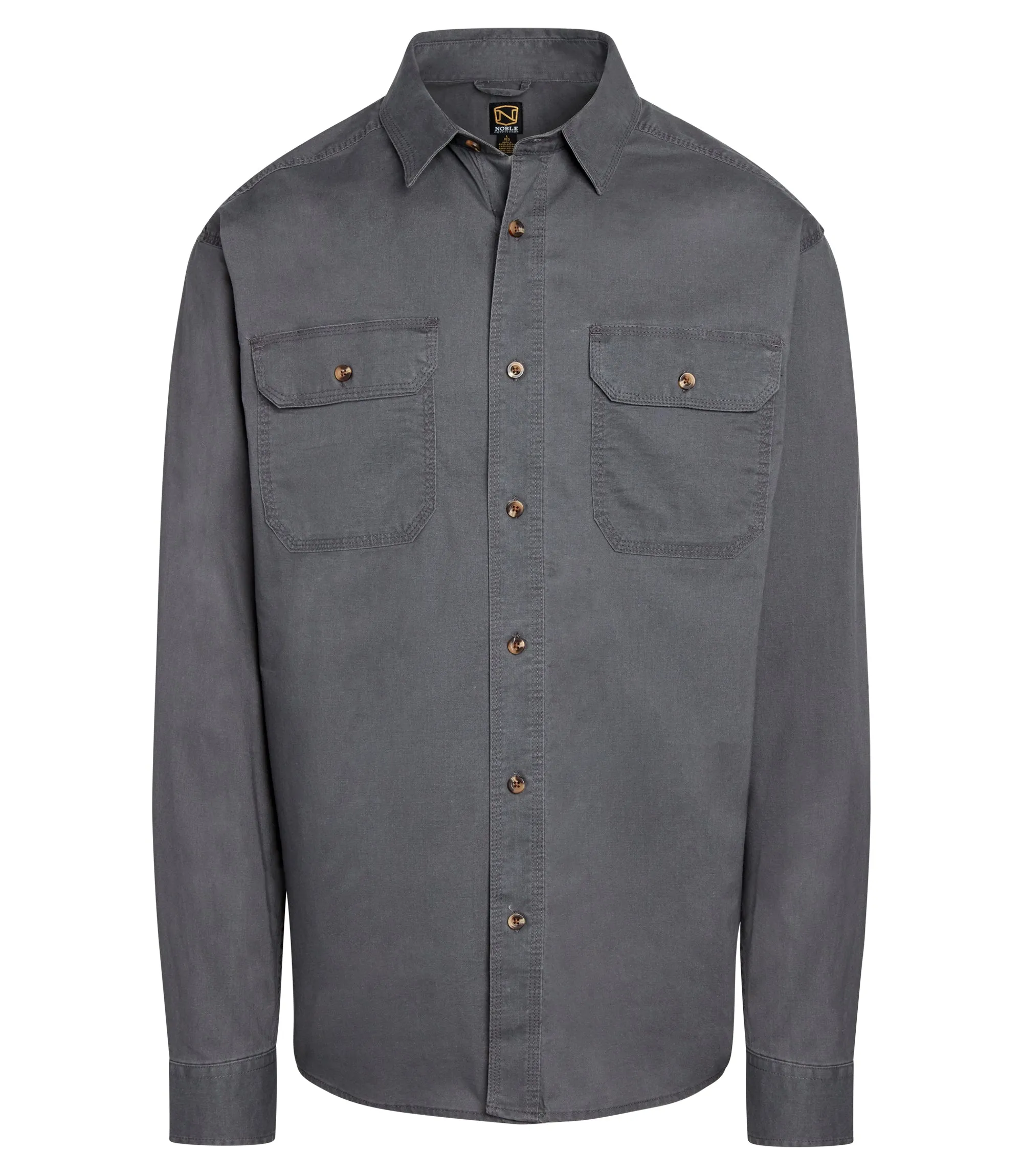 Men's Long Sleeve Weathered Work Shirt