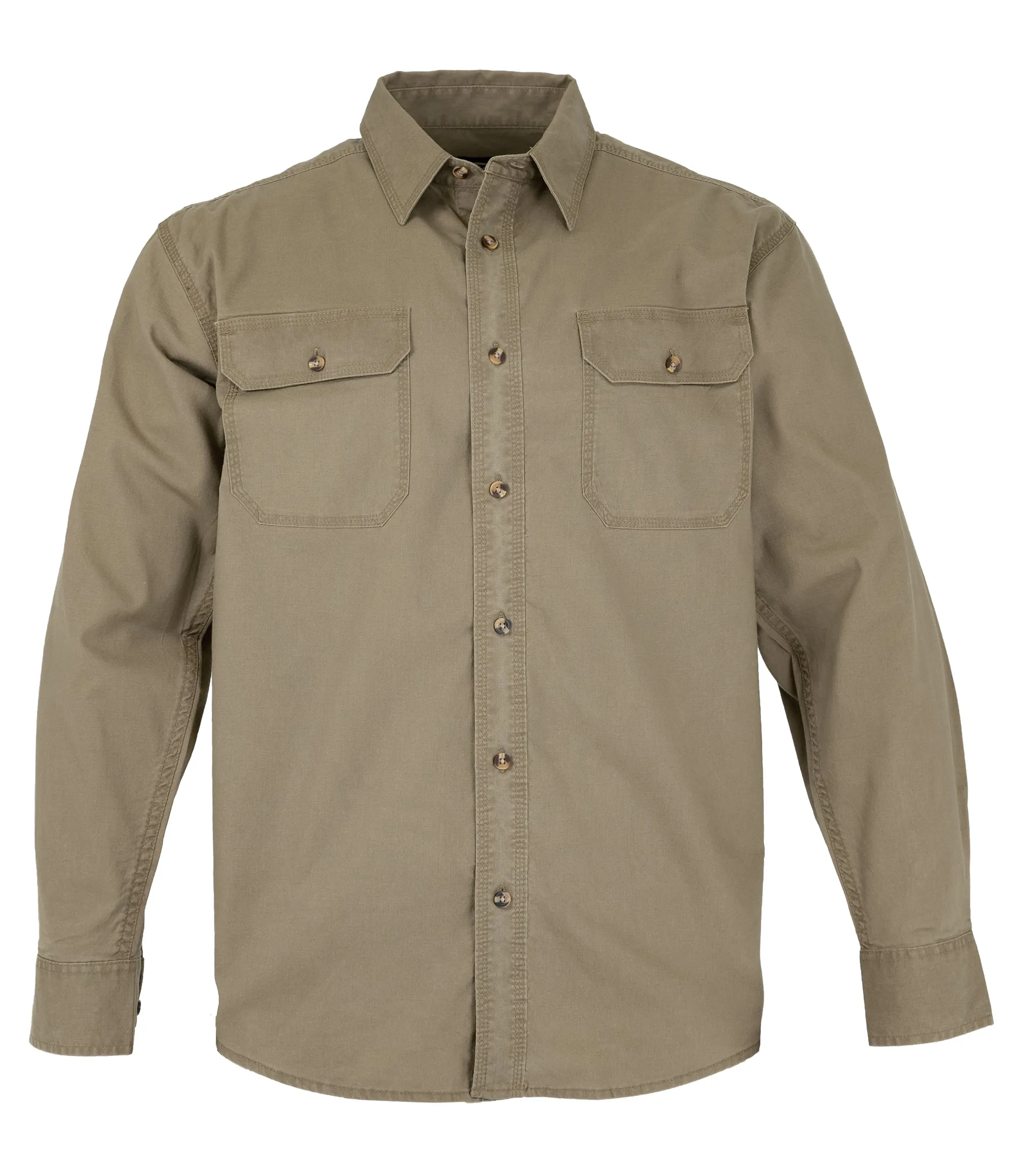 Men's Long Sleeve Weathered Work Shirt