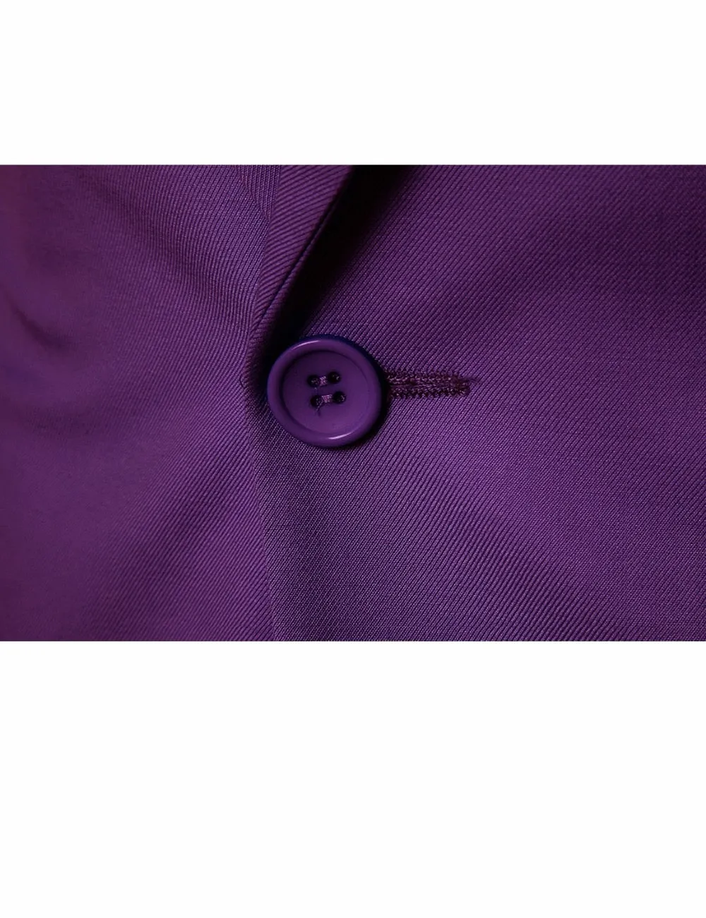 Men's Purple Single Breasted One Button Suit Blazer