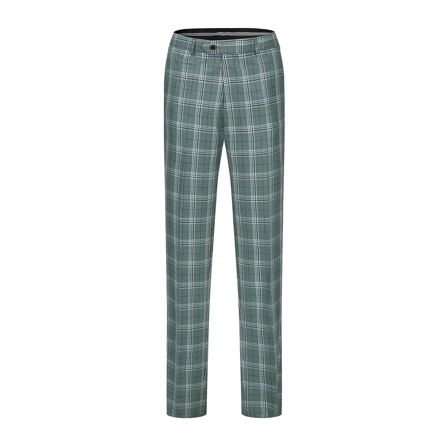 Men's Slim-Fit 2PC Check Double Breasted Plaid Suit