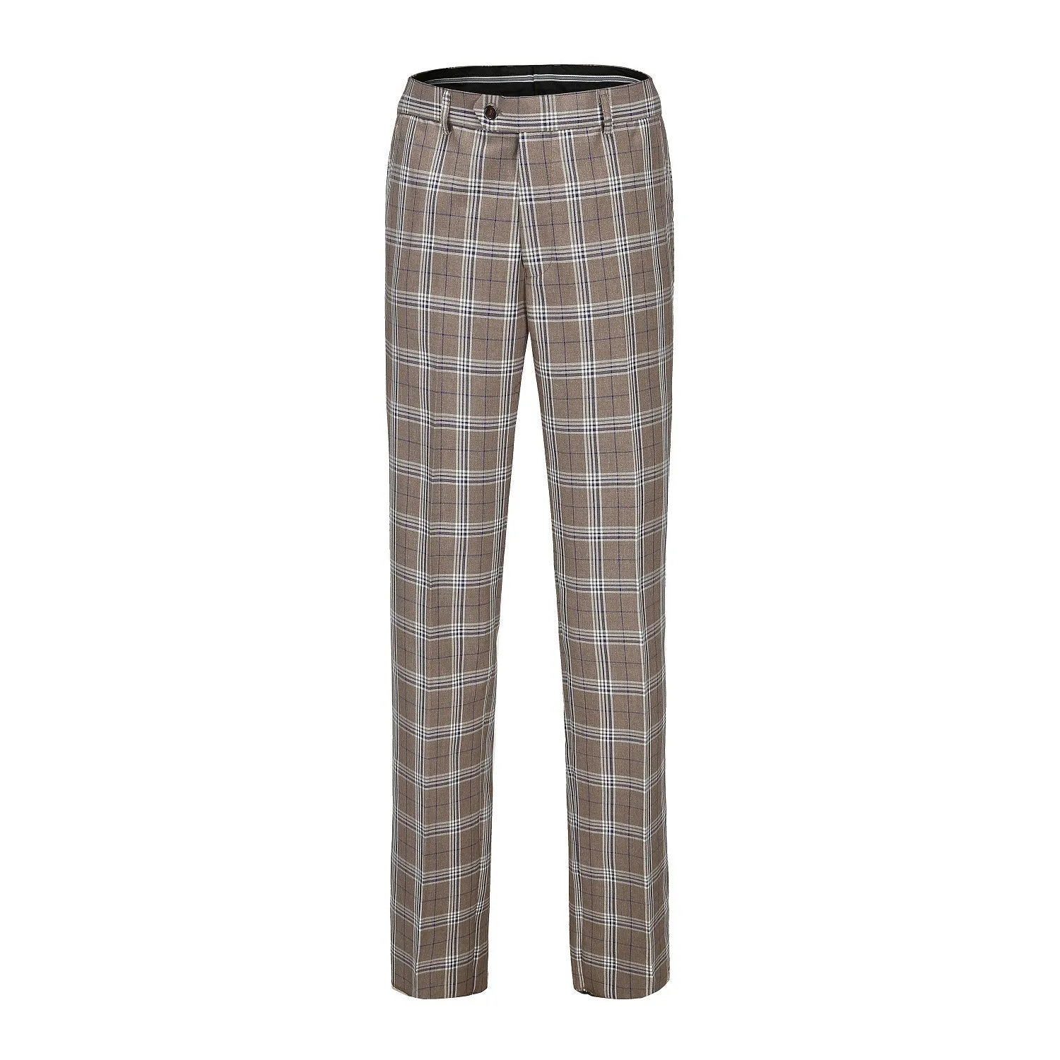 Men's Slim-Fit 3PC Check Plaid Suit