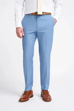 Men's Trousers Sky Blue Formal Suit Pants