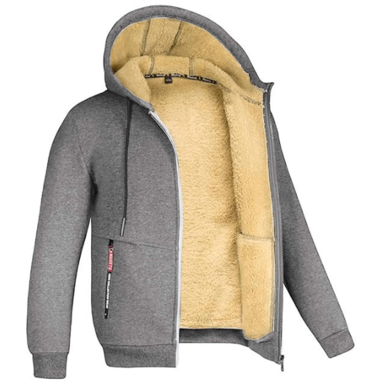 Men's Winter Inner Fleece Hoodie Jacket