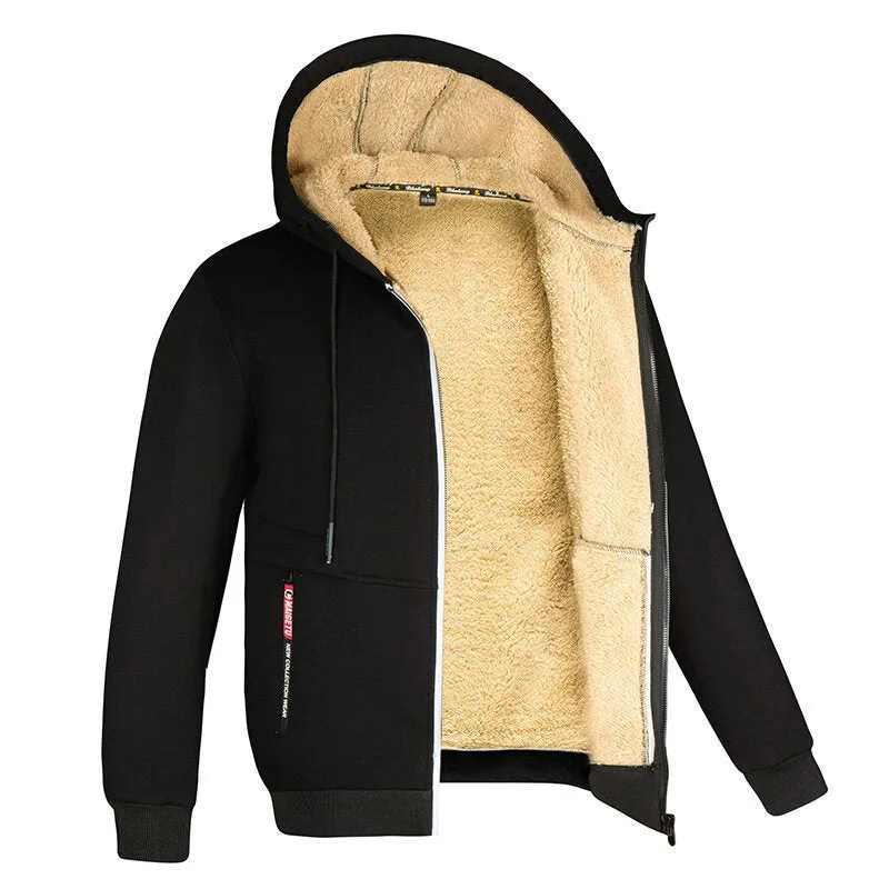 Men's Winter Inner Fleece Hoodie Jacket