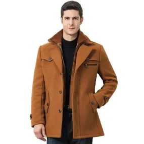 Men's Wool Trench Coat