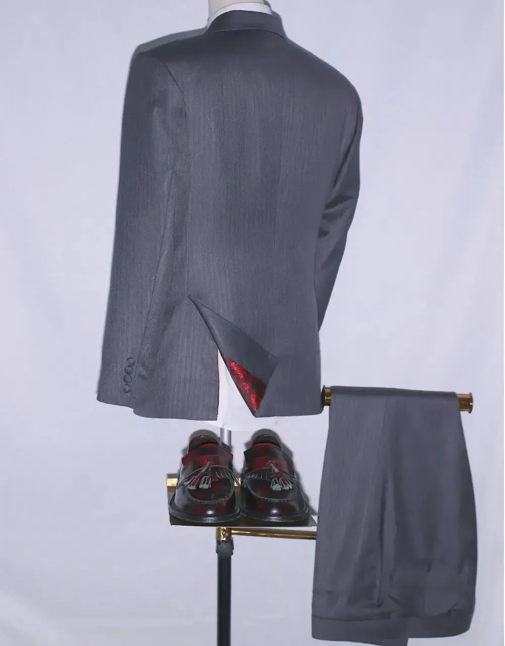 Mod Suit | 60s Mod Fashion Essential Grey Herringbone 3 Piece Suit