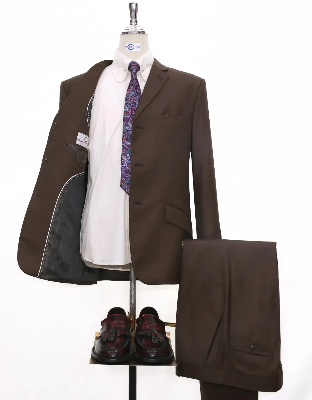 Mod Suit | 60s Style Brown Suit