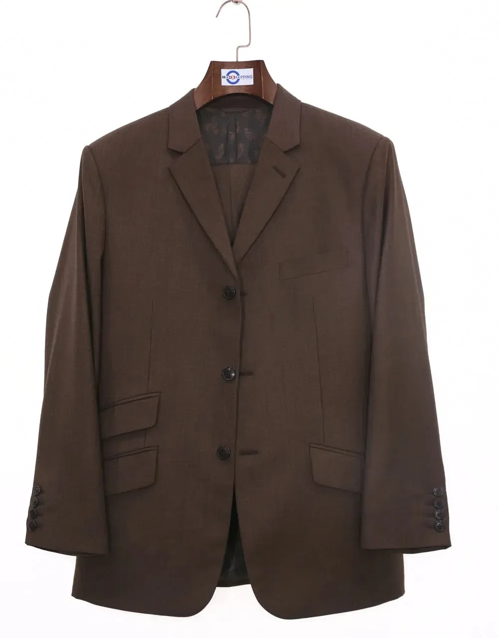 Mod Suit | 60s Style Brown Suit