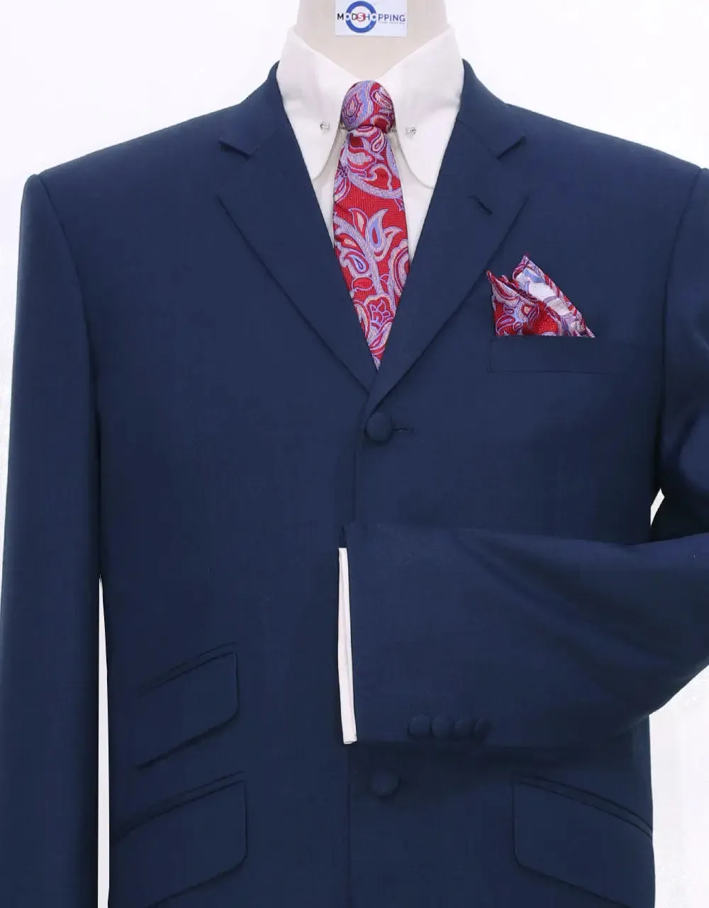 Mod Suit - Pale Navy Blue Suit