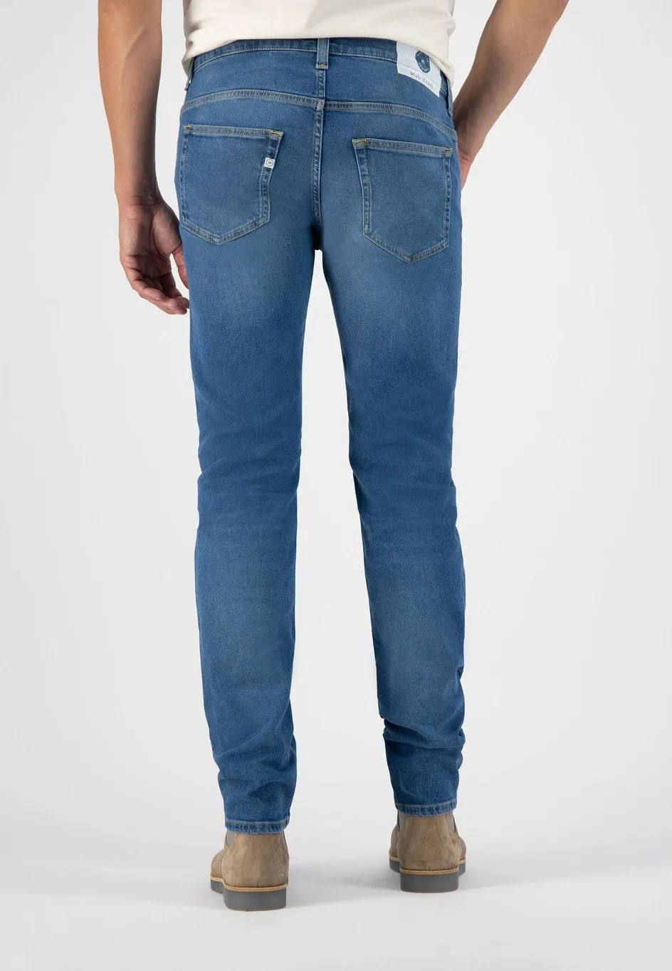 MUD JEANS Regular dunn pure blue men