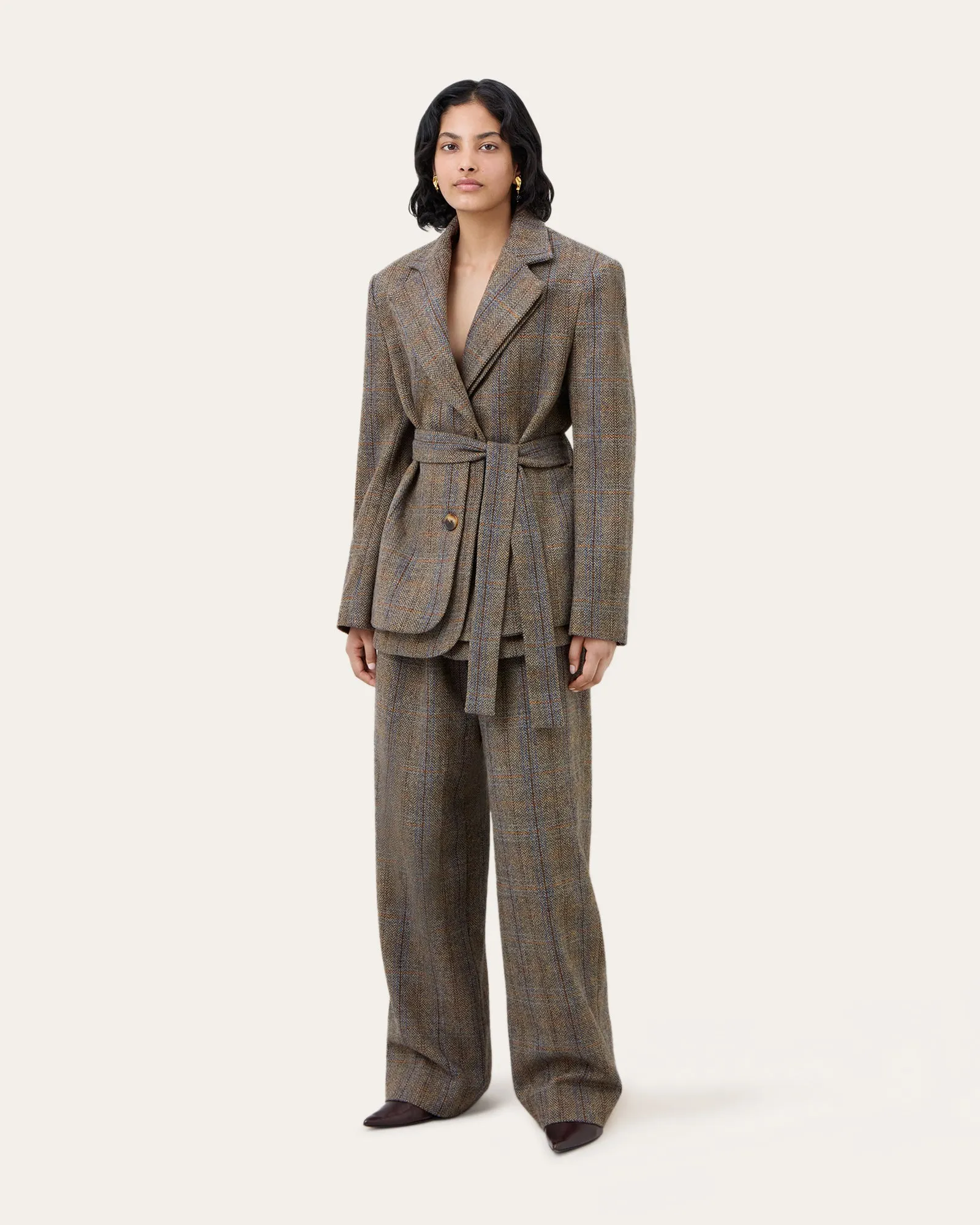 Mulberry x Rejina Pyo Heritage Suit Jacket Heritage Check