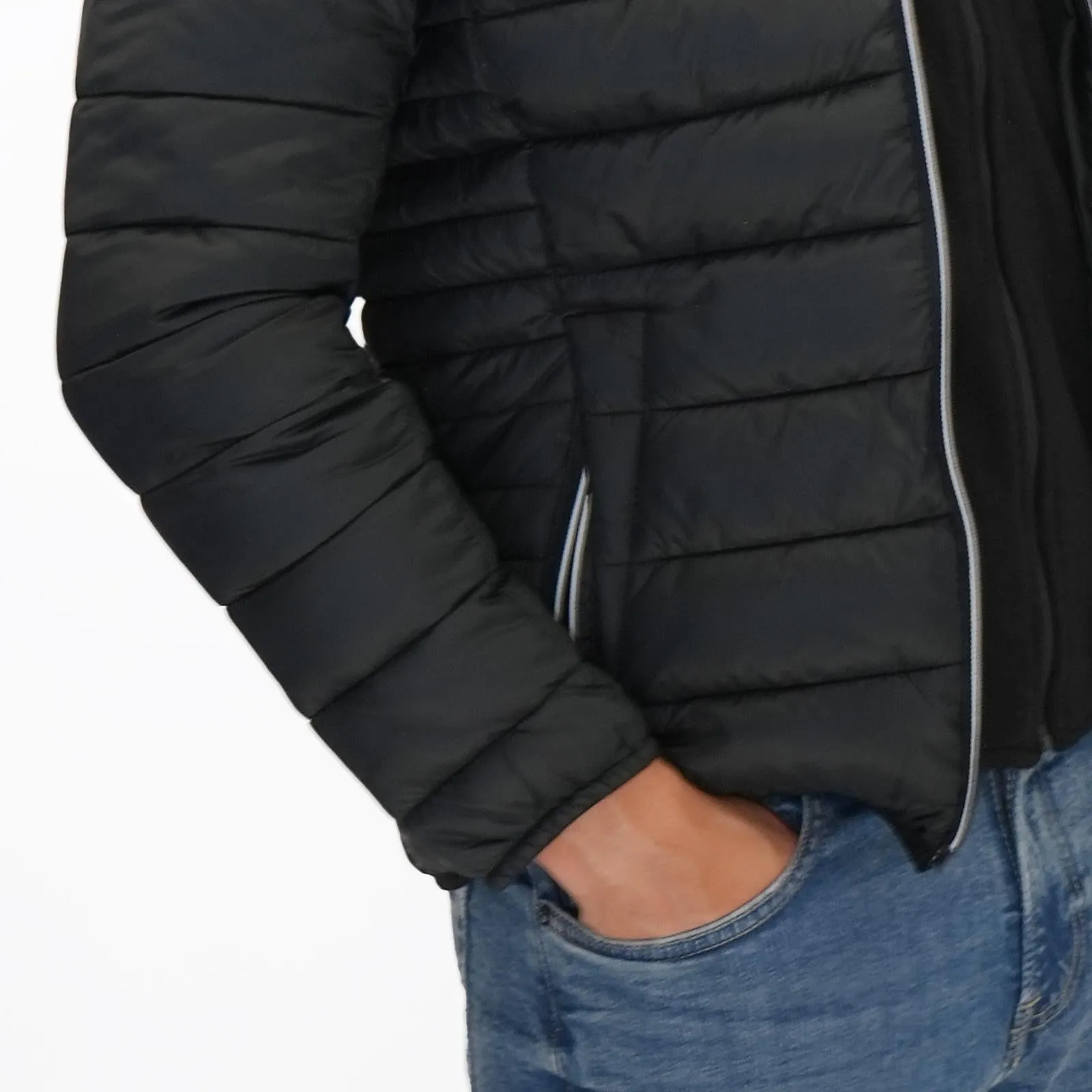 Nautica Performance Double Zip Puffer Jacket Black