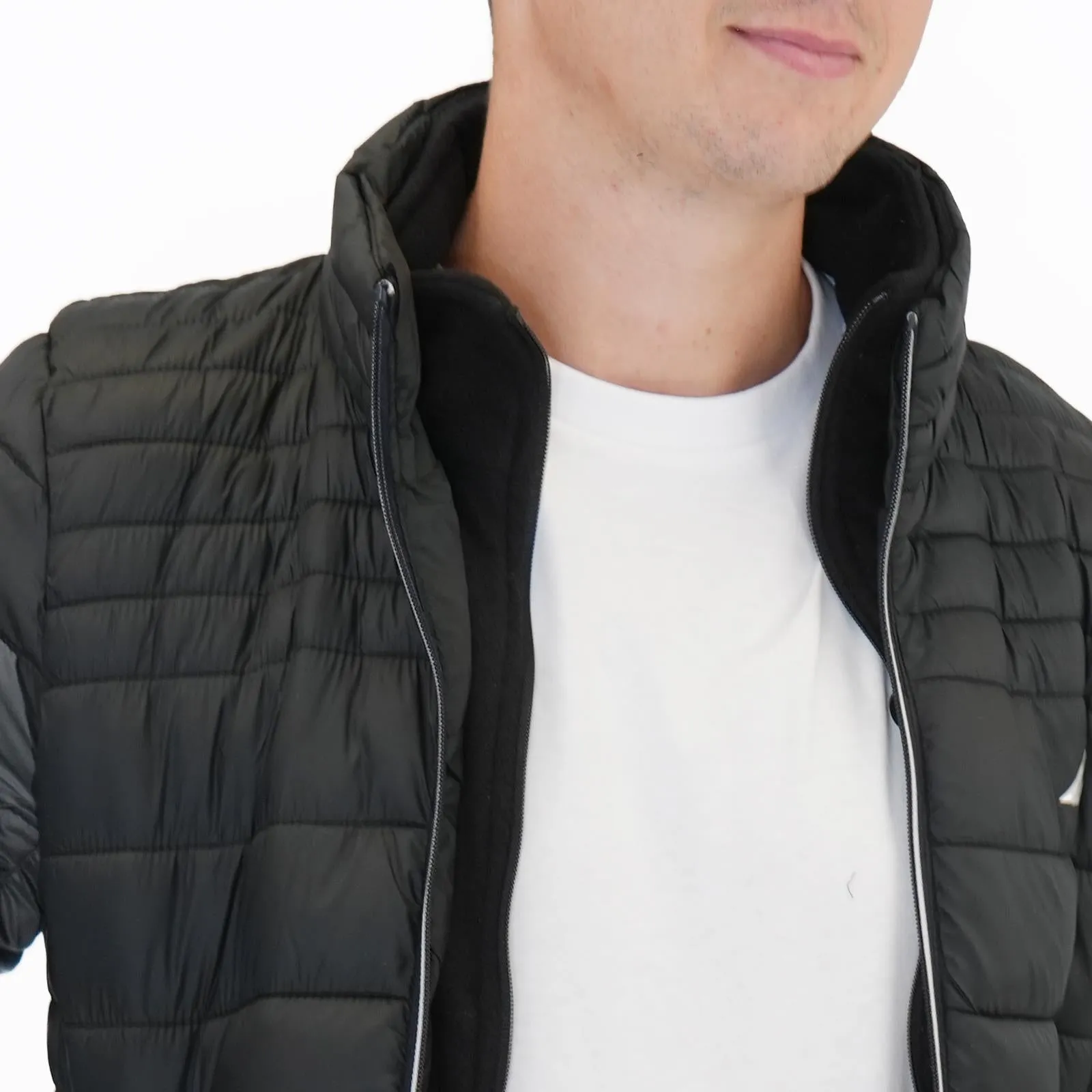 Nautica Performance Double Zip Puffer Jacket Black