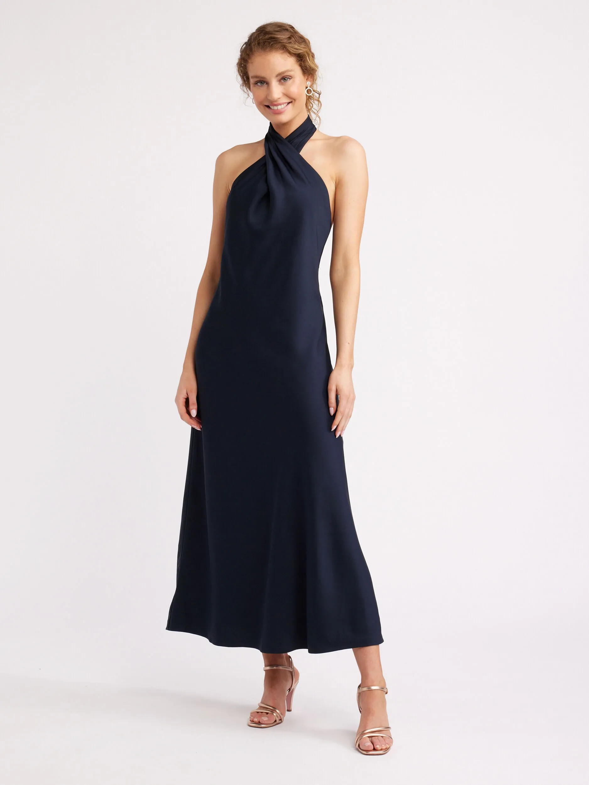 New York Twist Neck Dress