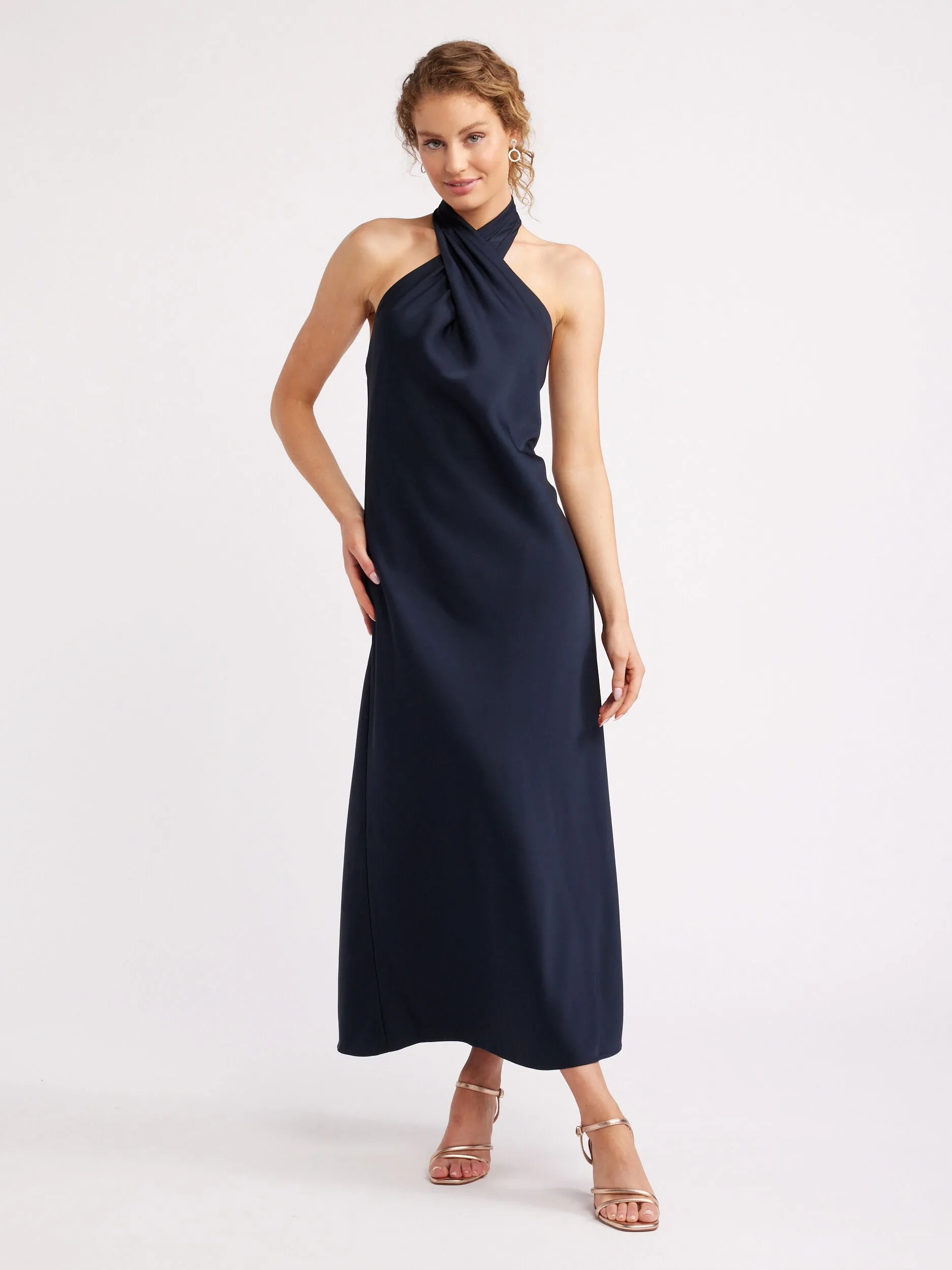 New York Twist Neck Dress