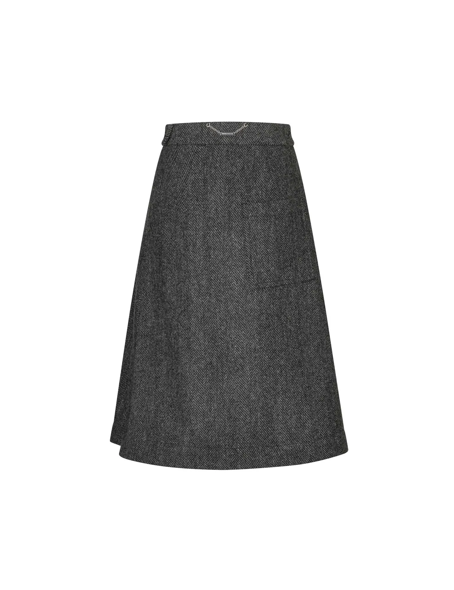 Nicoline Skirt — Herringbone Grey