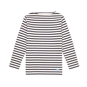 Orcival Long Sleeve Marinière T-shirt in Ecru / Navy