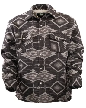 Outback® Men's Ronan Black Southwest Pattern Berber Lined Jacket