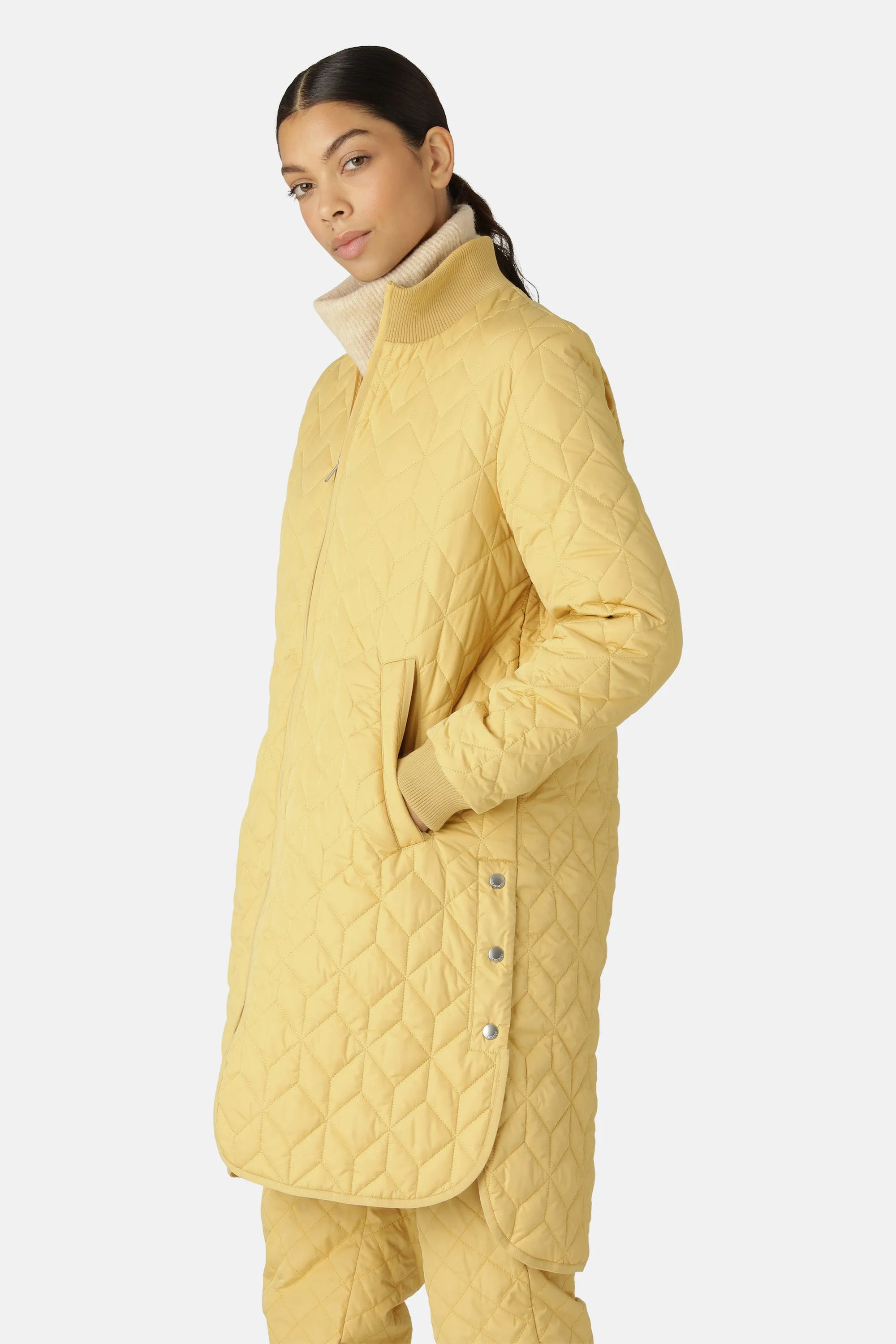 Padded Quilt Coat - Marigold