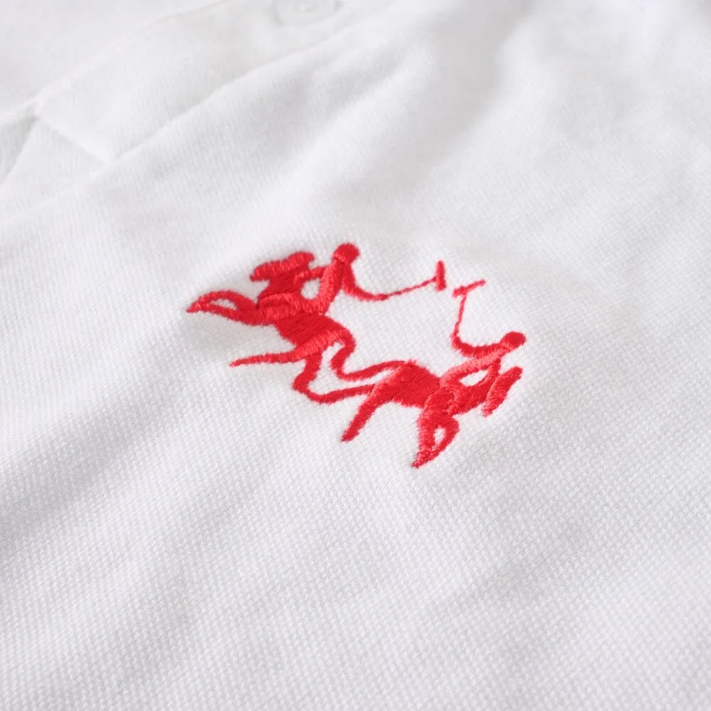 Polo Republica Men's Polo Crest & 8 Embroidered Short Sleeve Polo Shirt