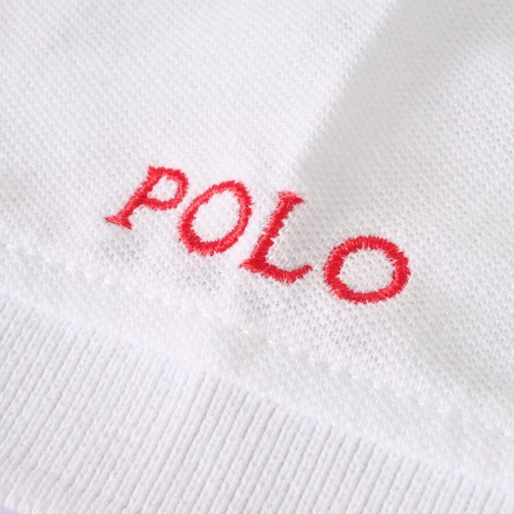 Polo Republica Men's Polo Crest & 8 Embroidered Short Sleeve Polo Shirt