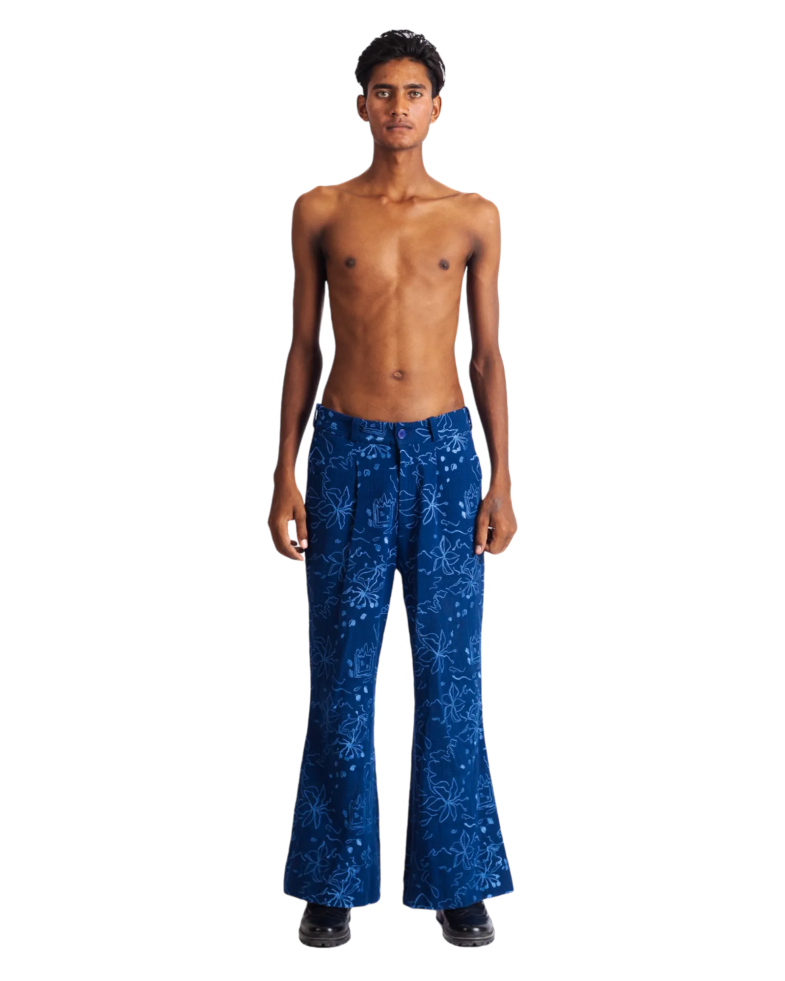 "WALLFLOWER" KHADDAR PANTS