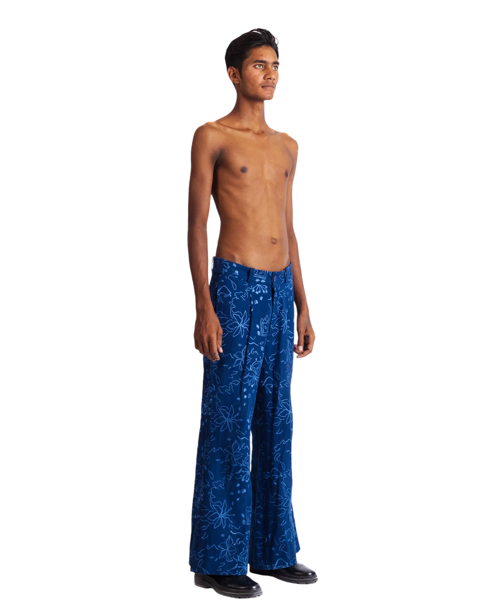 "WALLFLOWER" KHADDAR PANTS