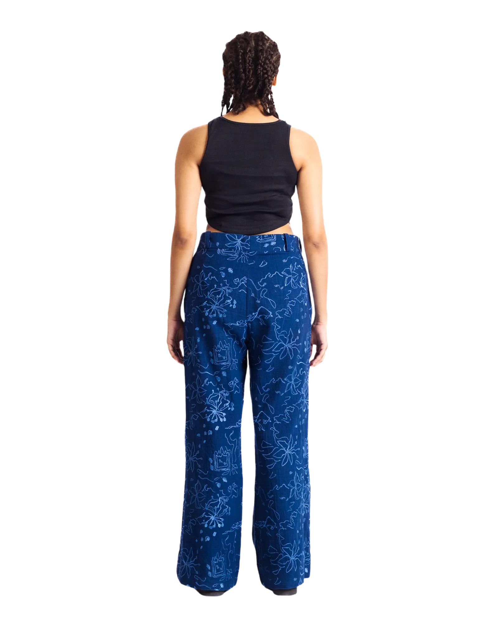 "WALLFLOWER" KHADDAR PANTS