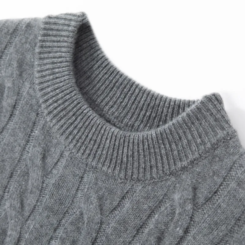 Rich Cable-Knit Merino Sweater