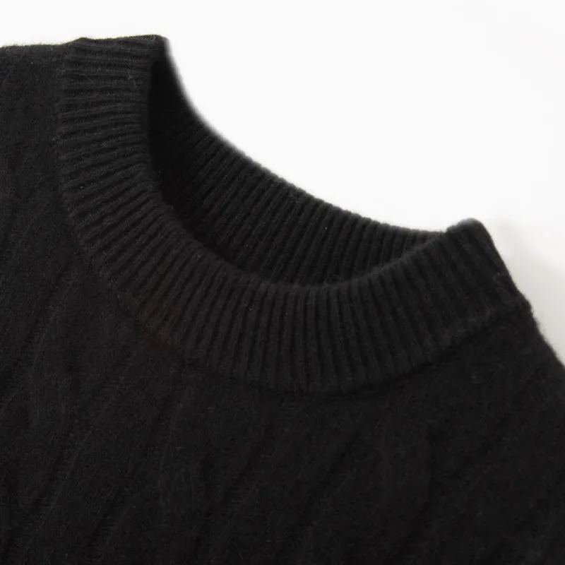 Rich Cable-Knit Merino Sweater