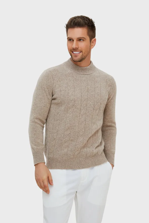 Rich Cable-Knit Merino Sweater