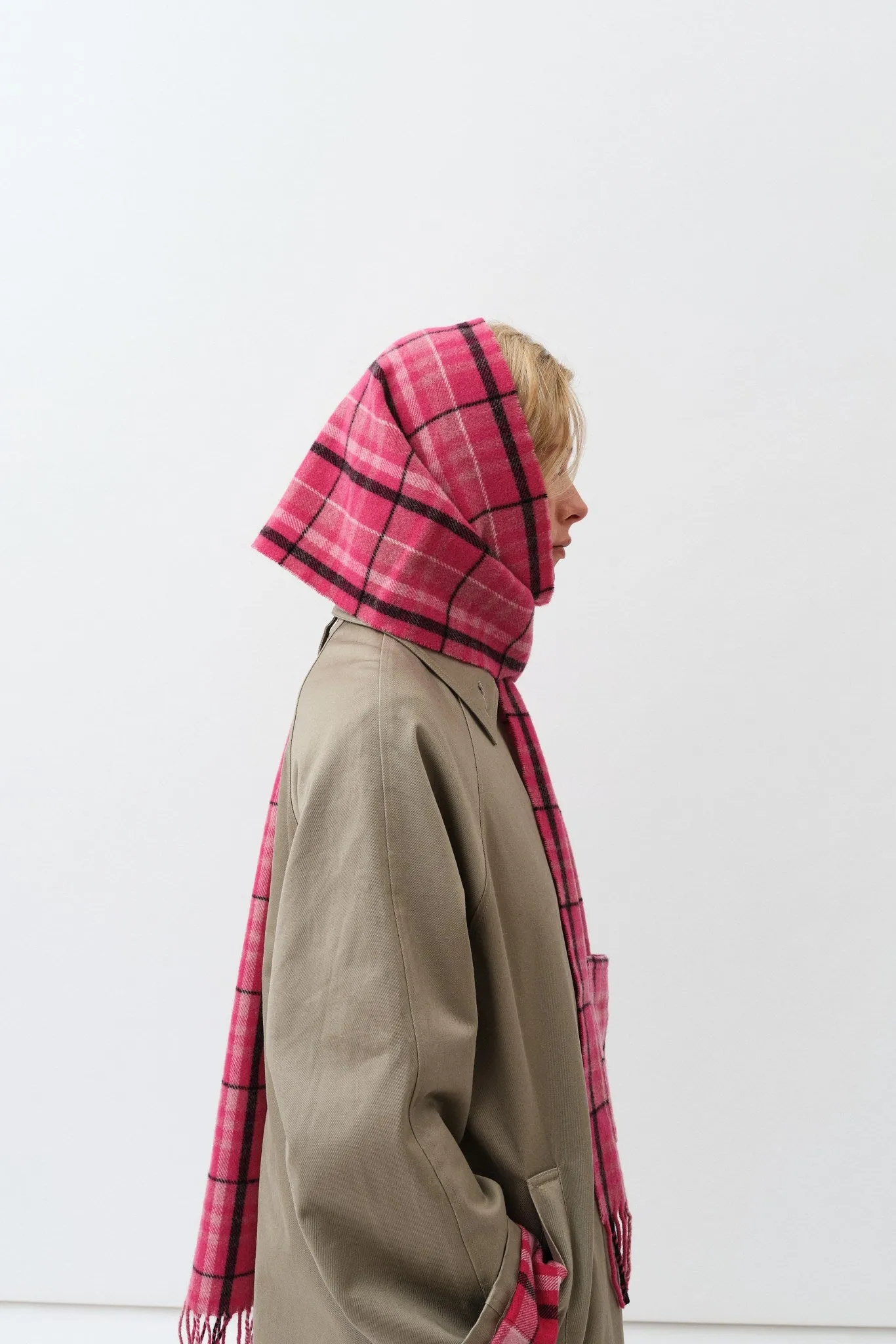 Schatter Scarf — Pink Check